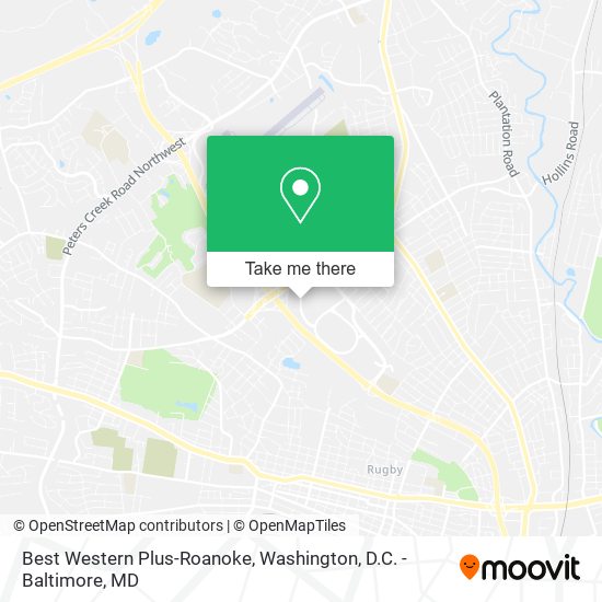 Best Western Plus-Roanoke map