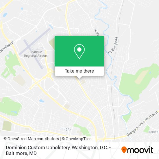 Dominion Custom Upholstery map