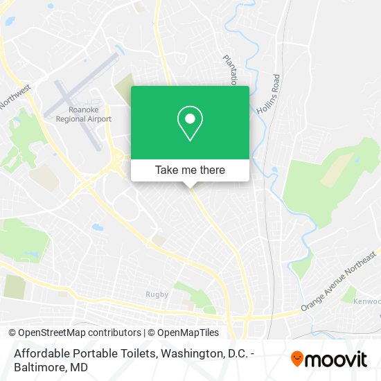 Mapa de Affordable Portable Toilets