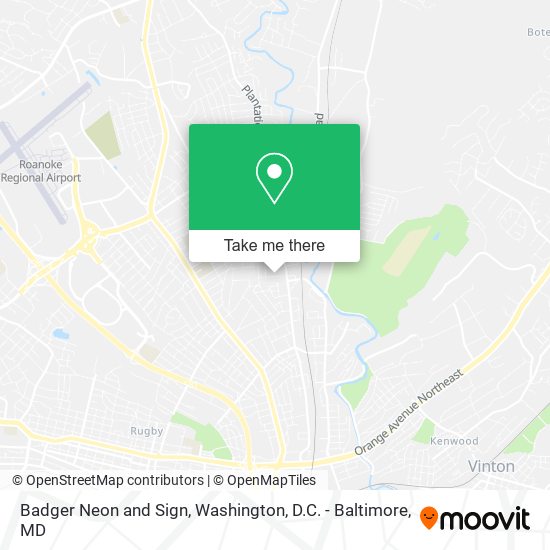 Mapa de Badger Neon and Sign
