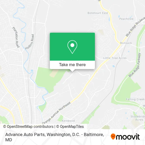 Advance Auto Parts map