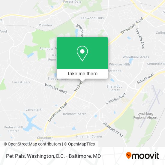 Pet Pals map