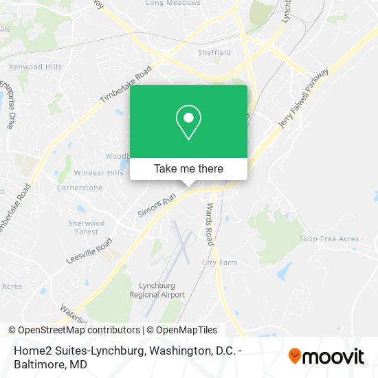 Home2 Suites-Lynchburg map