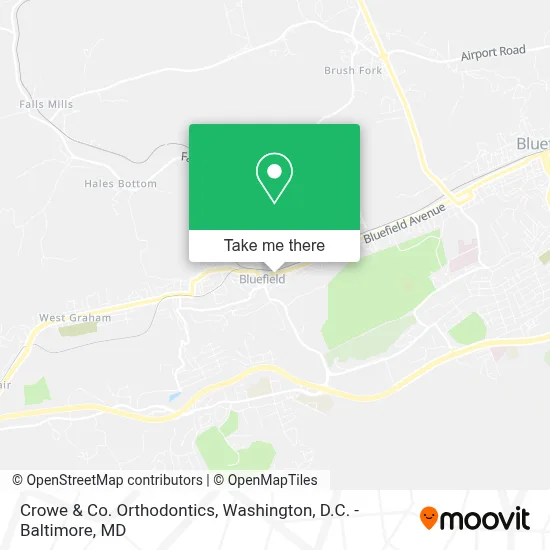 Crowe & Co. Orthodontics map