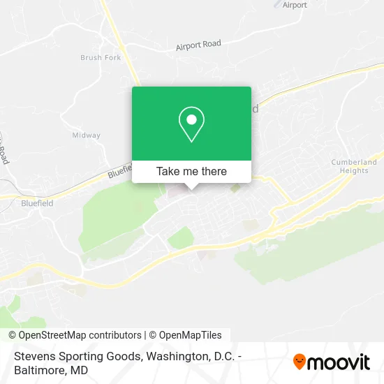 Stevens Sporting Goods map