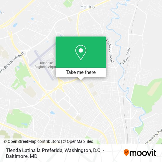 Mapa de Tienda Latina la Preferida