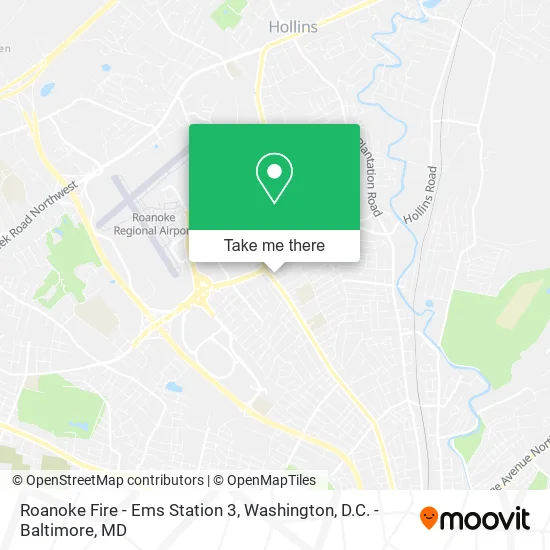Mapa de Roanoke Fire - Ems Station 3