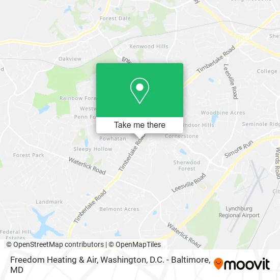 Freedom Heating & Air map