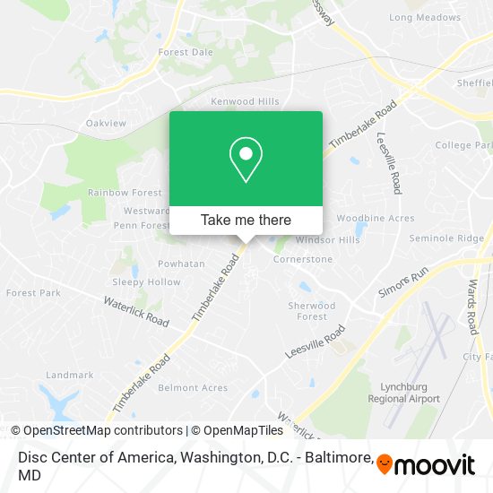 Mapa de Disc Center of America
