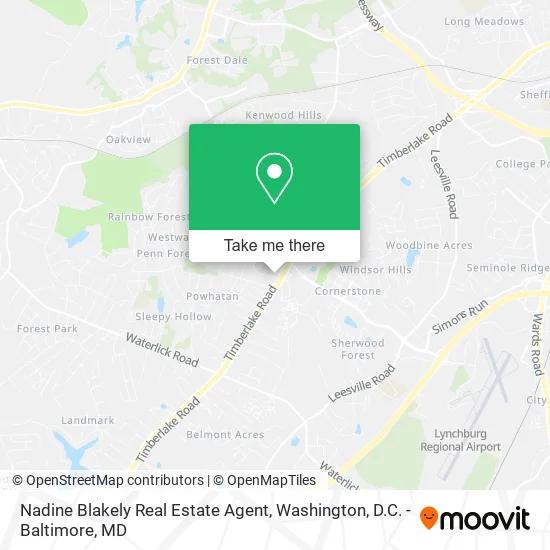 Nadine Blakely Real Estate Agent map