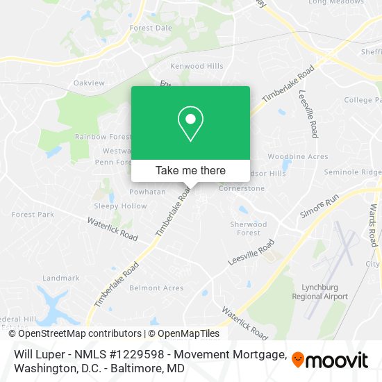 Mapa de Will Luper - NMLS #1229598 - Movement Mortgage