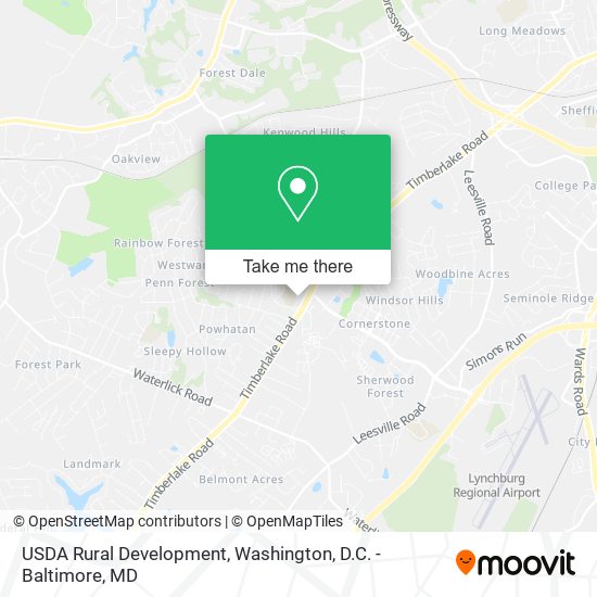 Mapa de USDA Rural Development