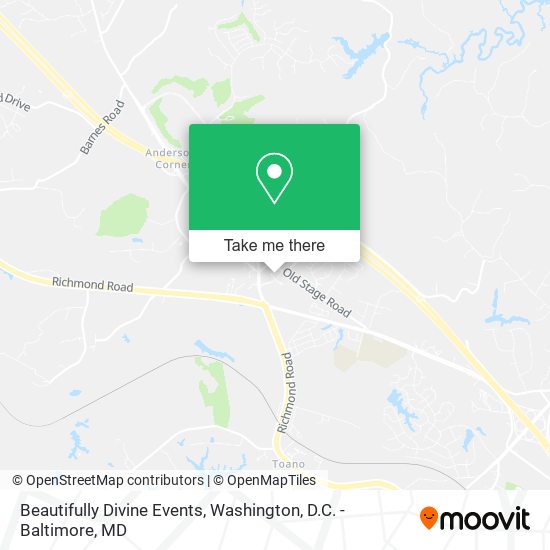Beautifully Divine Events map