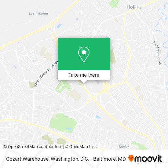 Cozart Warehouse map