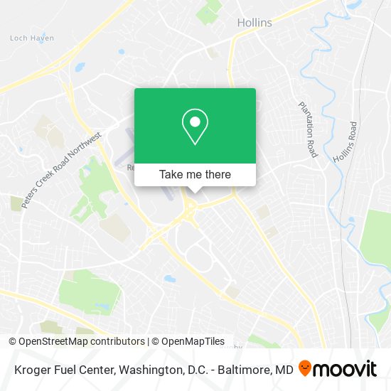 Kroger Fuel Center map