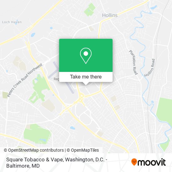 Square Tobacco & Vape map