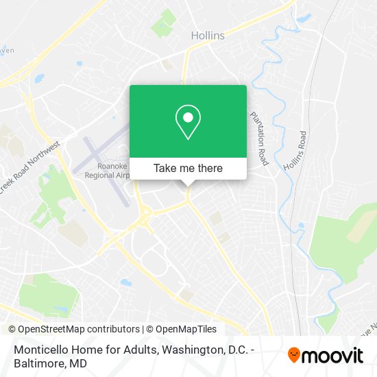 Mapa de Monticello Home for Adults