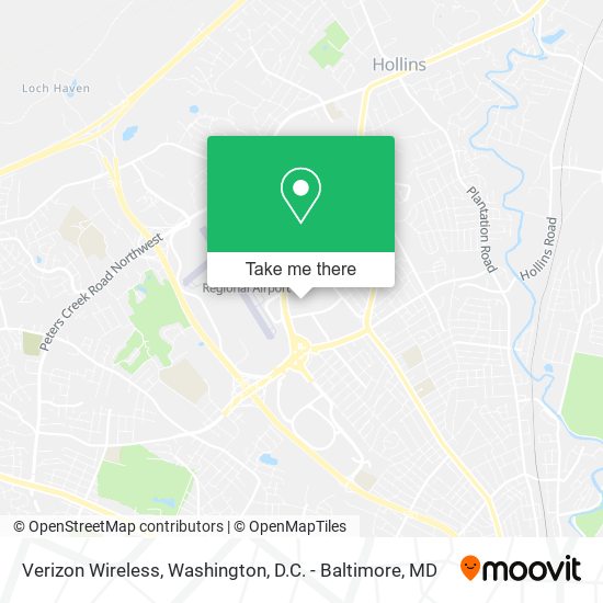 Mapa de Verizon Wireless