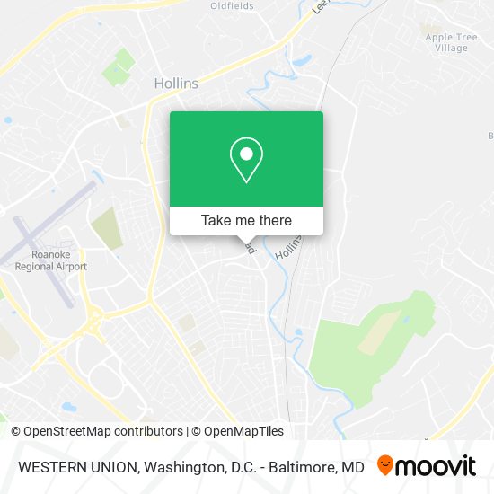 WESTERN UNION map