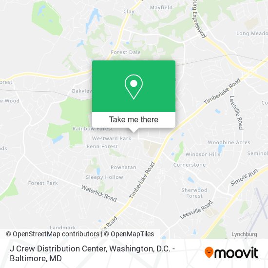 Mapa de J Crew Distribution Center