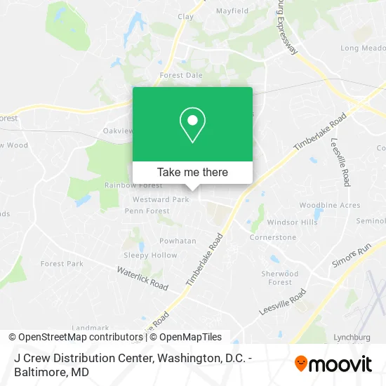 Mapa de J Crew Distribution Center