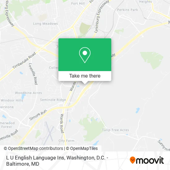 L U English Language Ins map