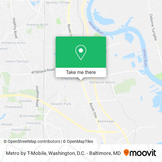 Mapa de Metro by T-Mobile