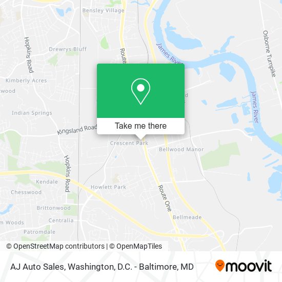 Mapa de AJ Auto Sales