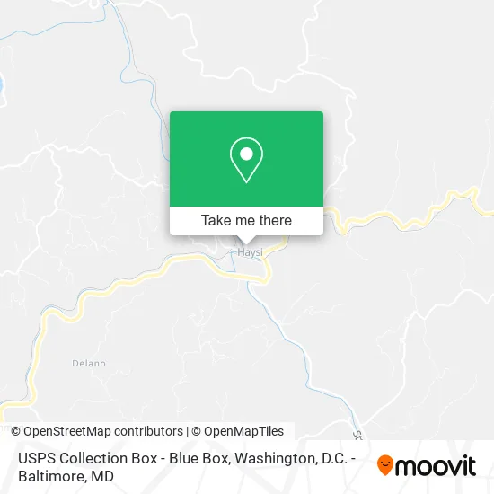 USPS Collection Box - Blue Box map