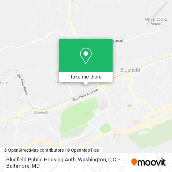 Mapa de Bluefield Public Housing Auth