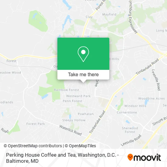 Perking House Coffee and Tea map