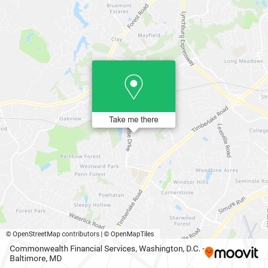 Mapa de Commonwealth Financial Services