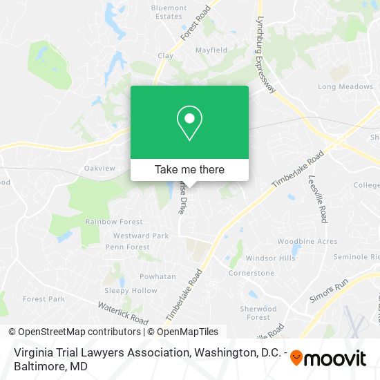 Virginia Trial Lawyers Association map
