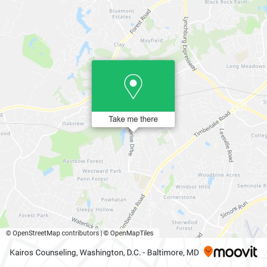 Kairos Counseling map