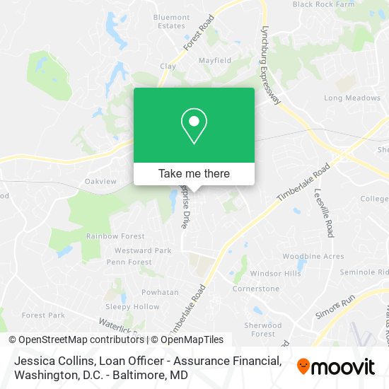 Mapa de Jessica Collins, Loan Officer - Assurance Financial
