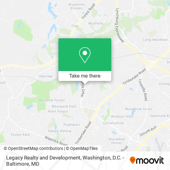 Legacy Realty and Development map