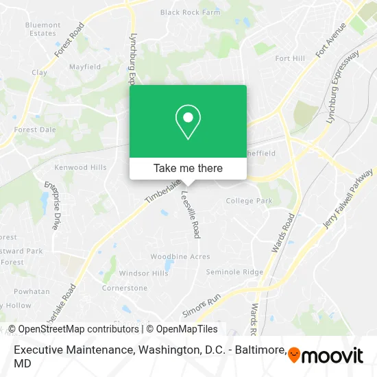 Executive Maintenance map