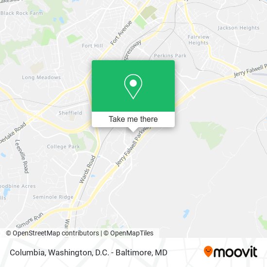 Columbia map