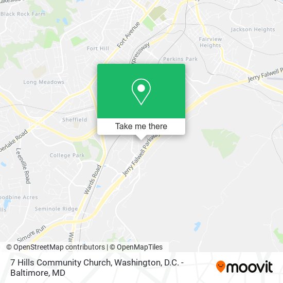 7 Hills Community Church map