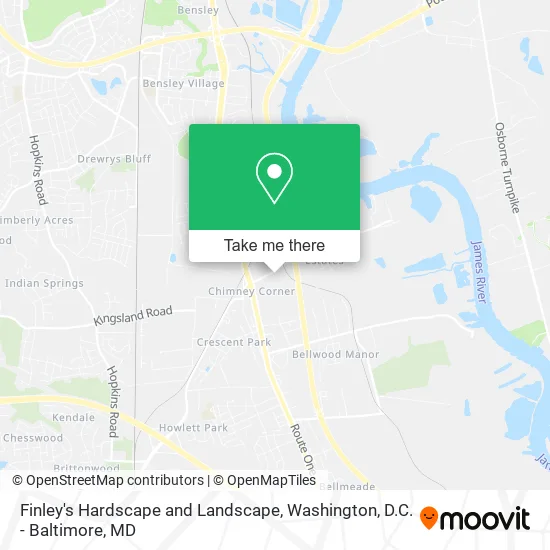 Finley's Hardscape and Landscape map