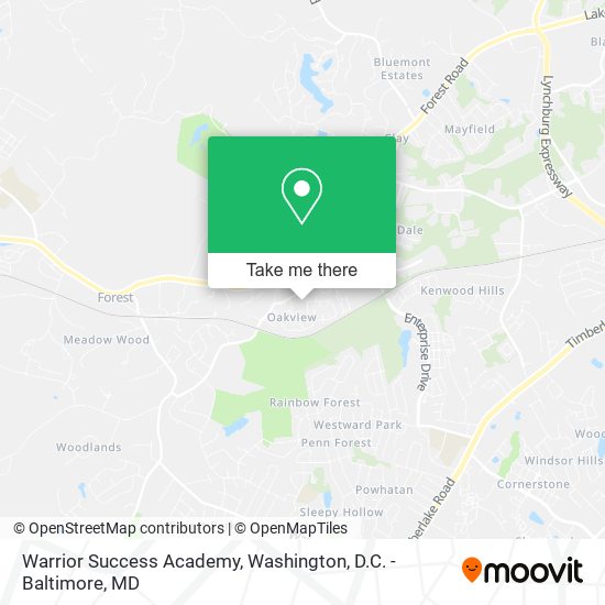 Warrior Success Academy map