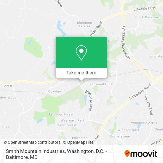 Mapa de Smith Mountain Industries
