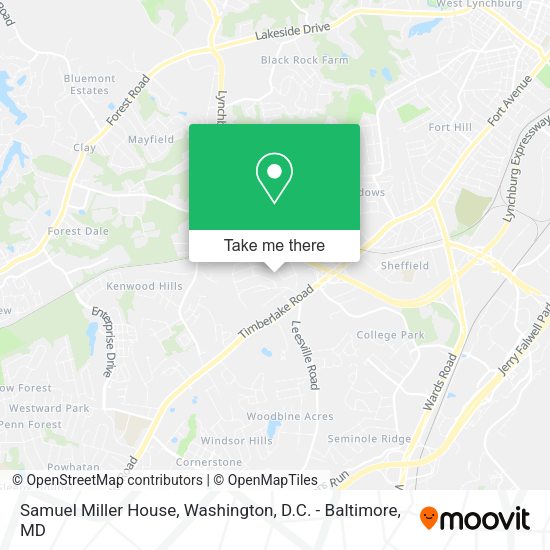 Mapa de Samuel Miller House