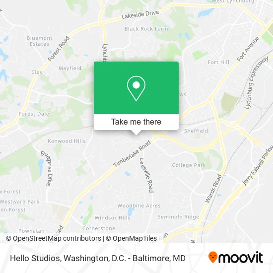 Hello Studios map