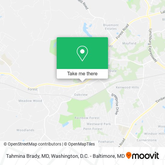 Tahmina Brady, MD map