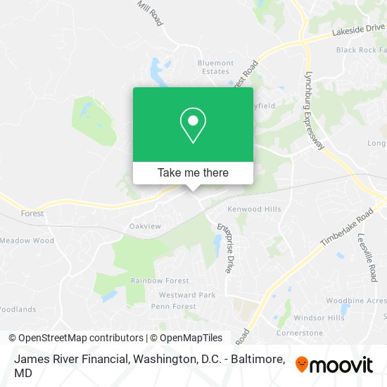 Mapa de James River Financial