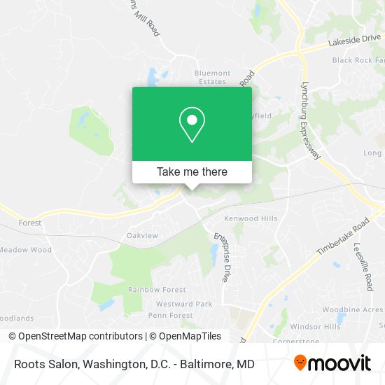 Roots Salon map