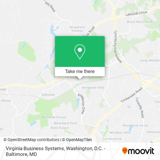 Mapa de Virginia Business Systems