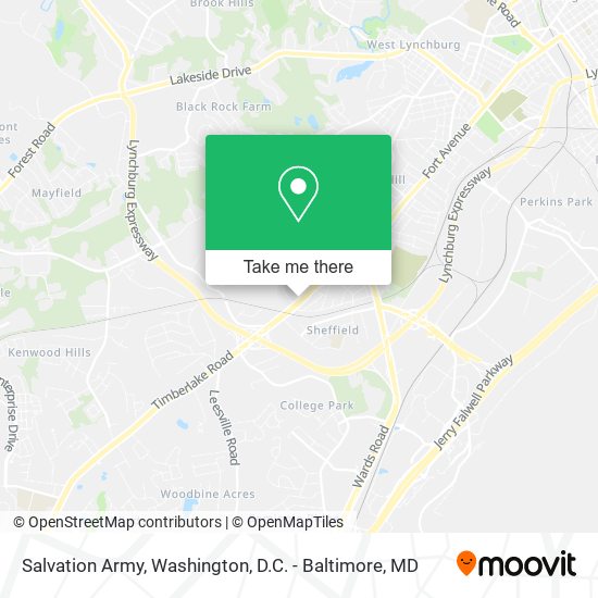 Salvation Army map