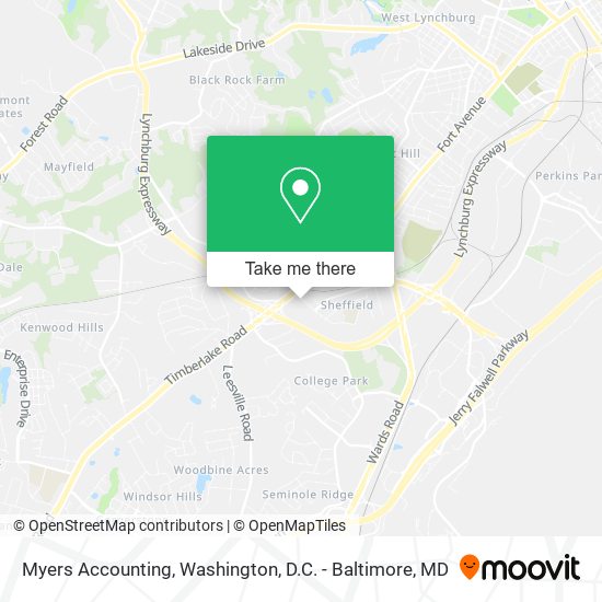 Myers Accounting map